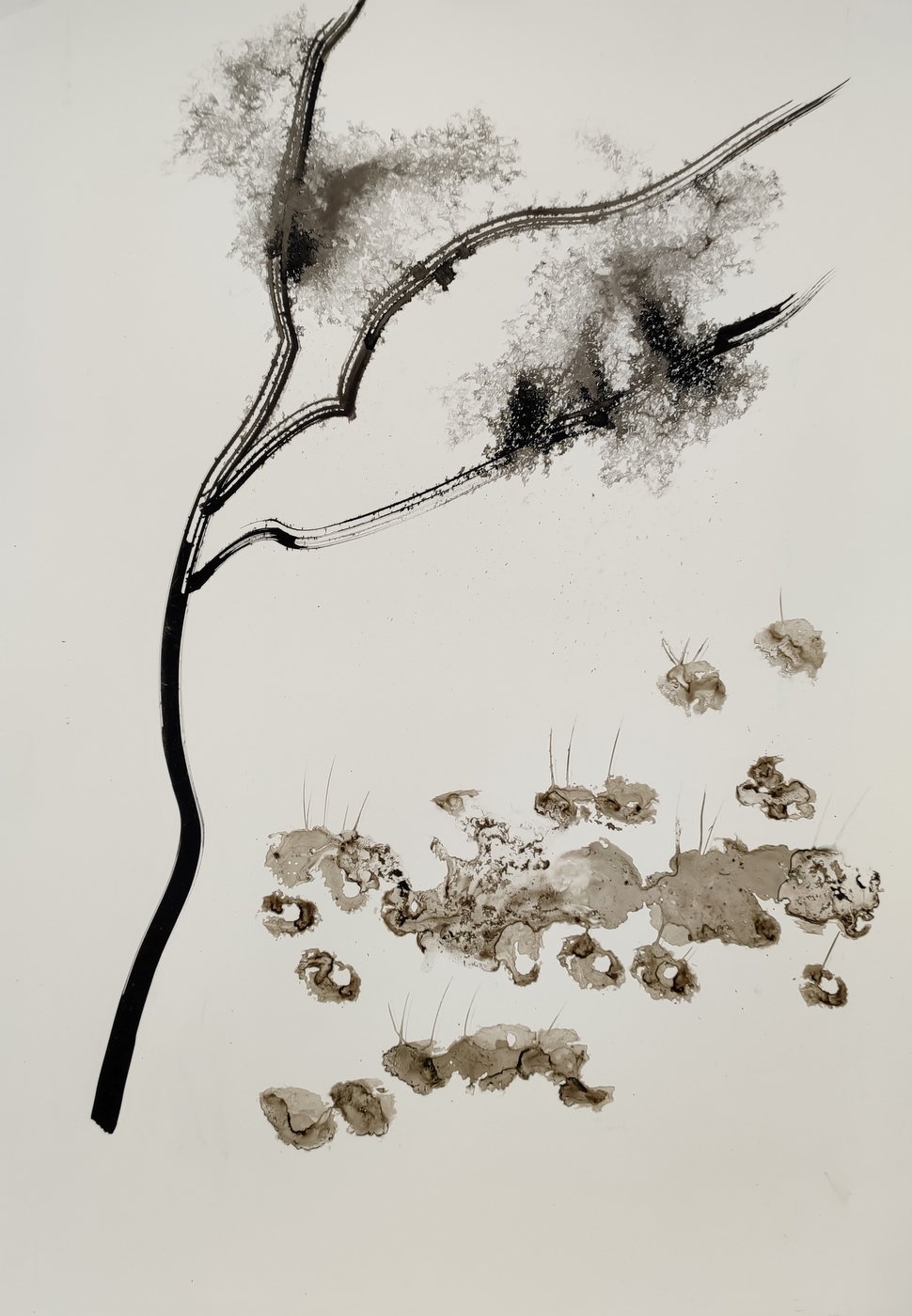 Haiku Drawing 1 2019 Ink on Paper © Christiane Weismüller