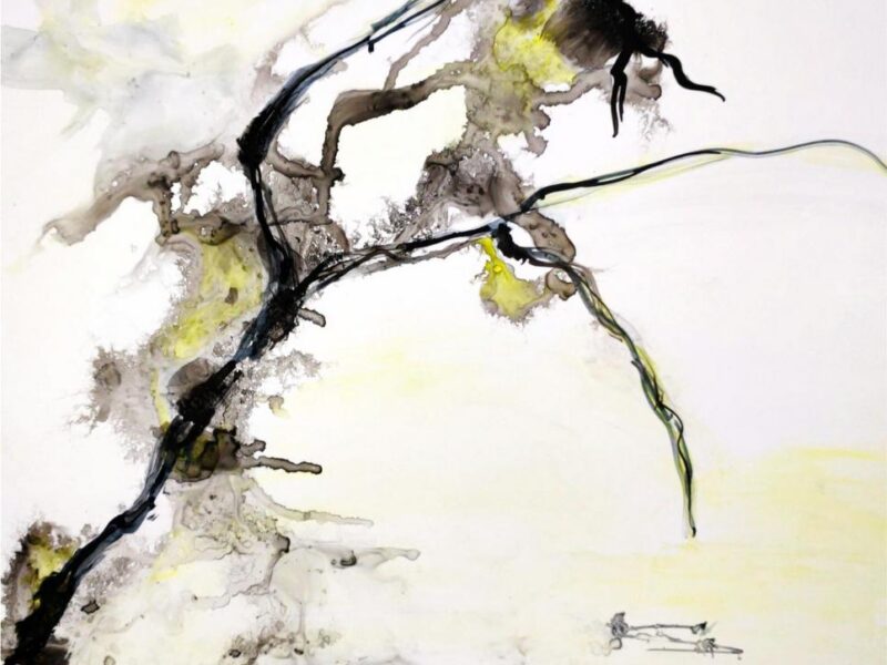 Bäume-abstrakt-Tusche