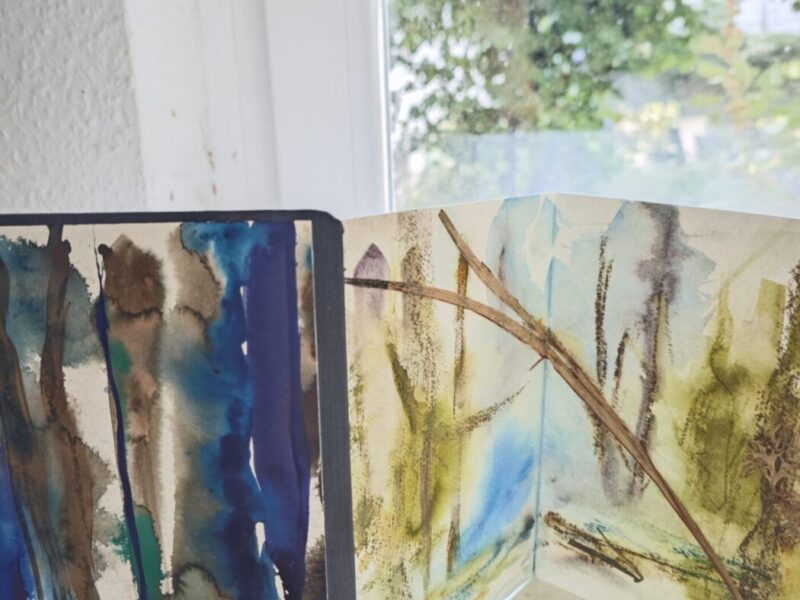 akkordeon-buch-abstrahierter-fluss-tusche-aquarell-grafit